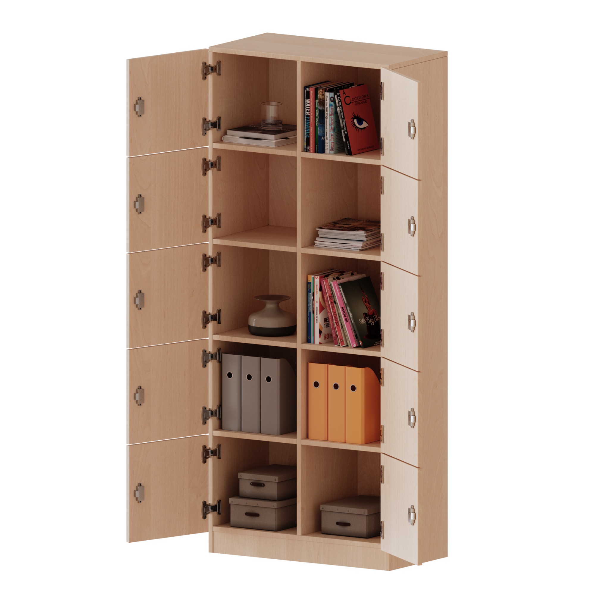 Schließfachschrank, 5 Ordnerhöhen - evo 180