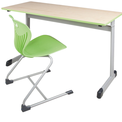 Schülertisch mit C-Fußtischgestell Modell T - 65 Tiefe