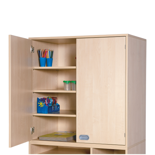Aufsatzschrank, 2 Türen, 3 Böden- Korpusmöbel
