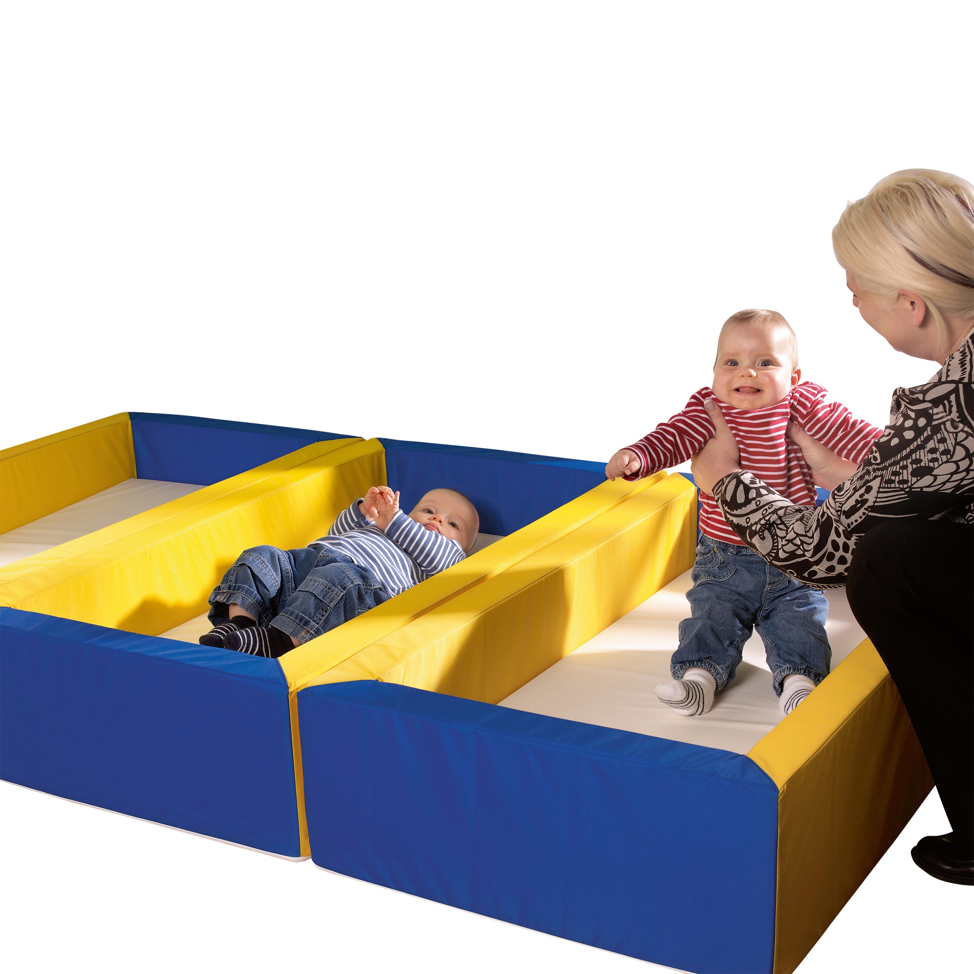 Matratze mit PU-Bezug für Krippenschaumstoffbettchen - weiß 100 cm