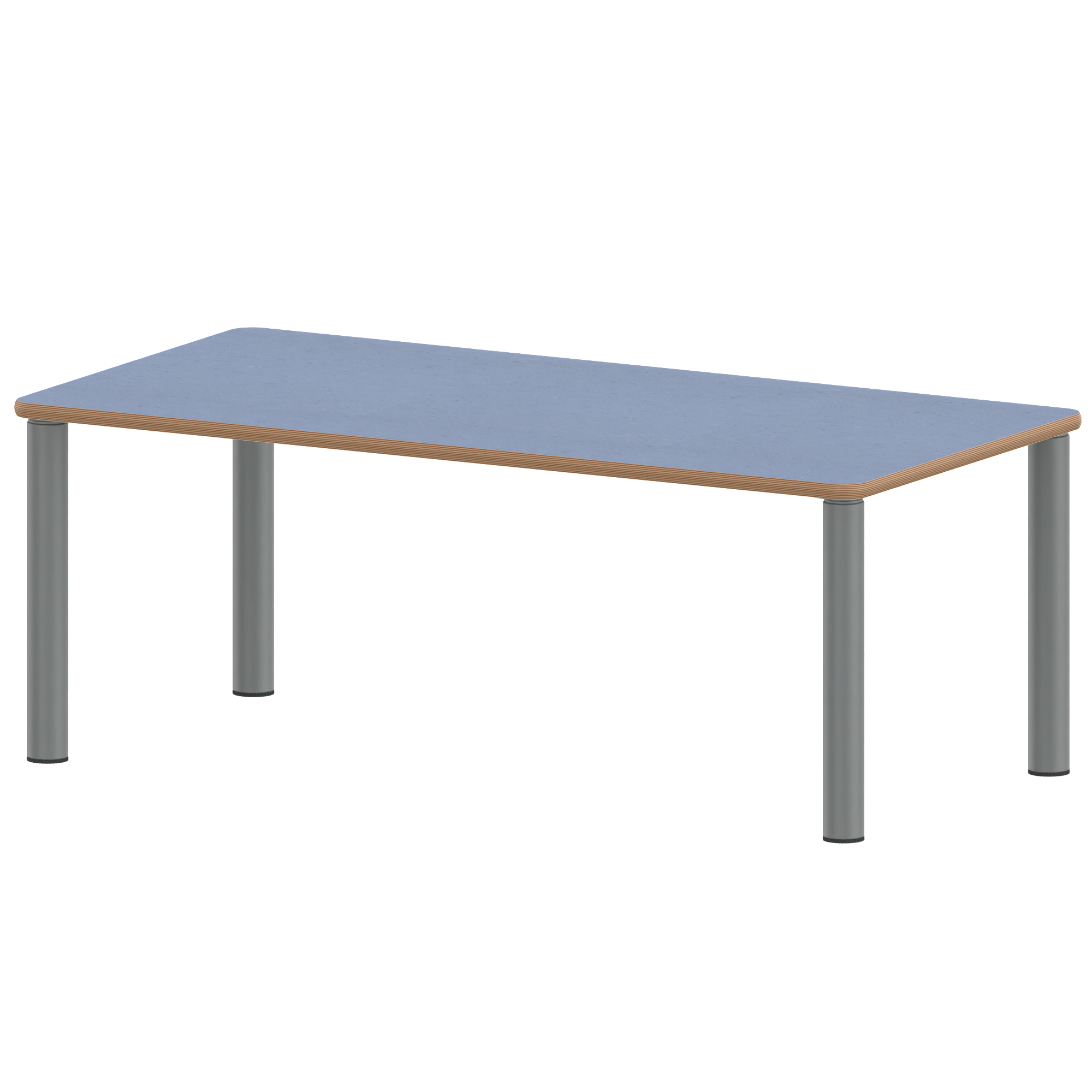 Tisch ZALOTTI mit Linoleum-Belag - Rechtecktisch