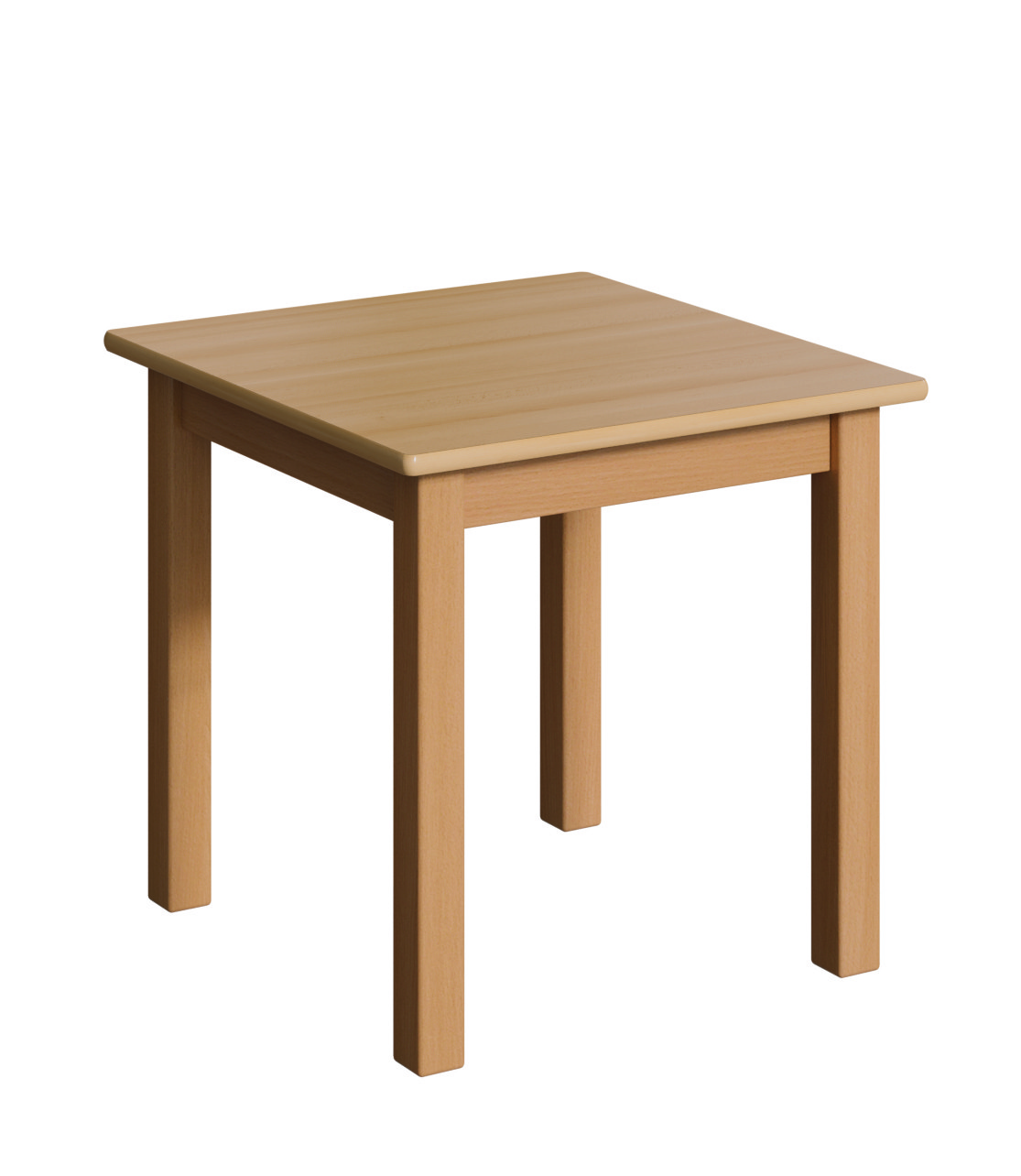 Holztisch quadratisch mit Massivholzgestell
