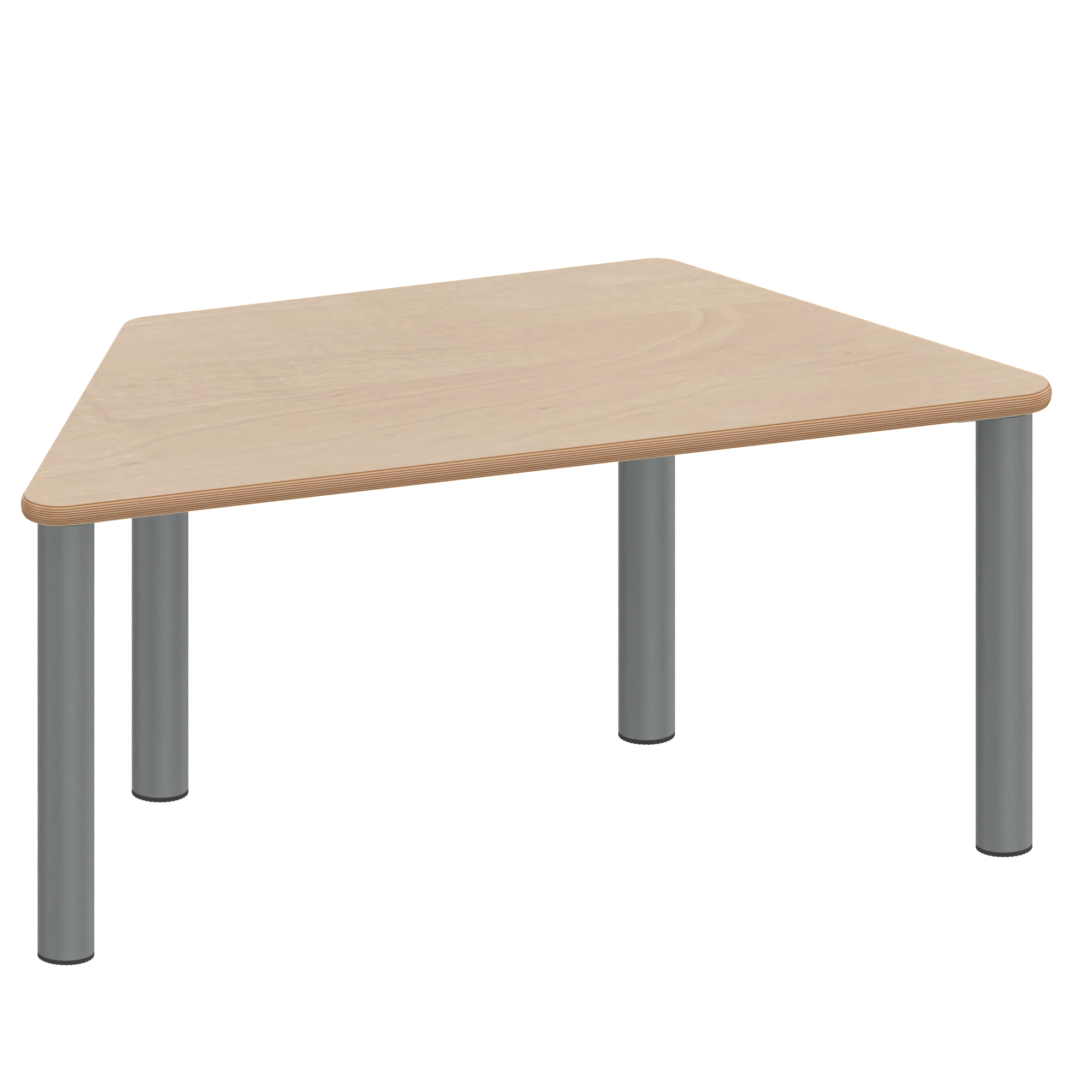 Tisch ZALOTTI mit Schichtstoff-Belag - Trapeztisch