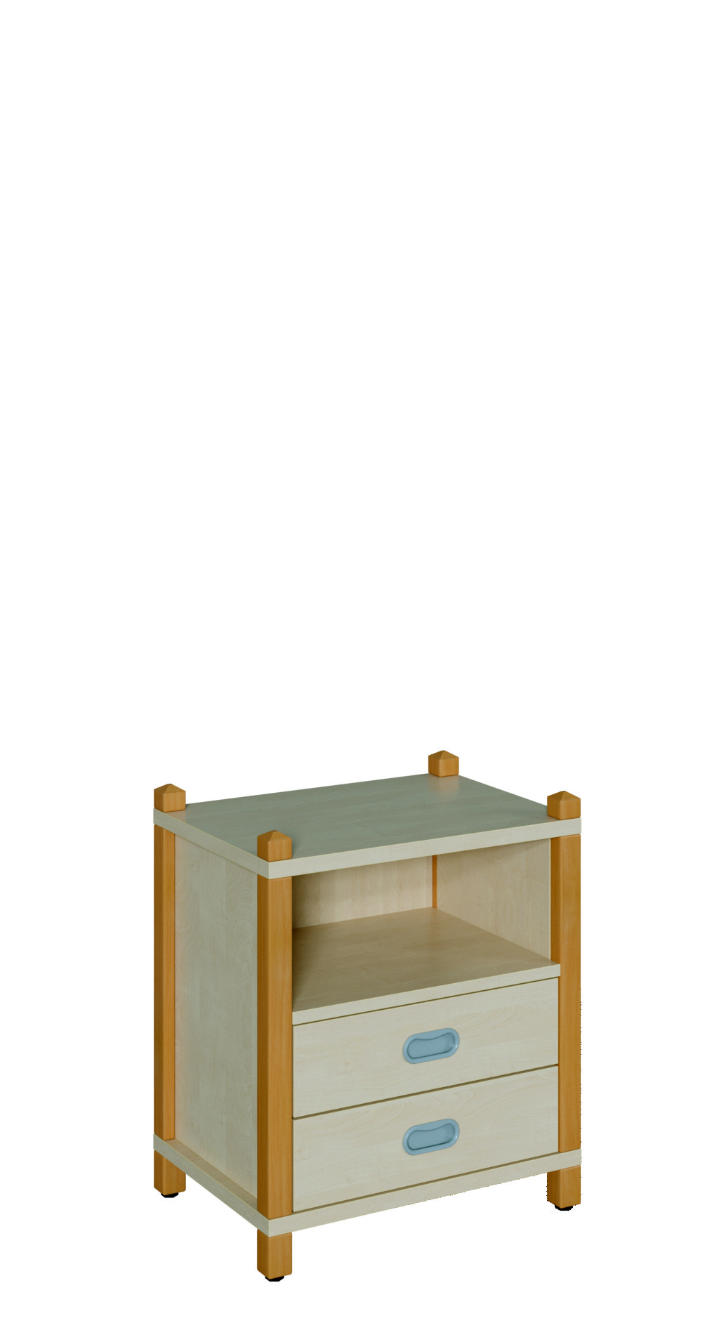 Stollenschrank mit 2 Dekorschüben 56 x 60 cm