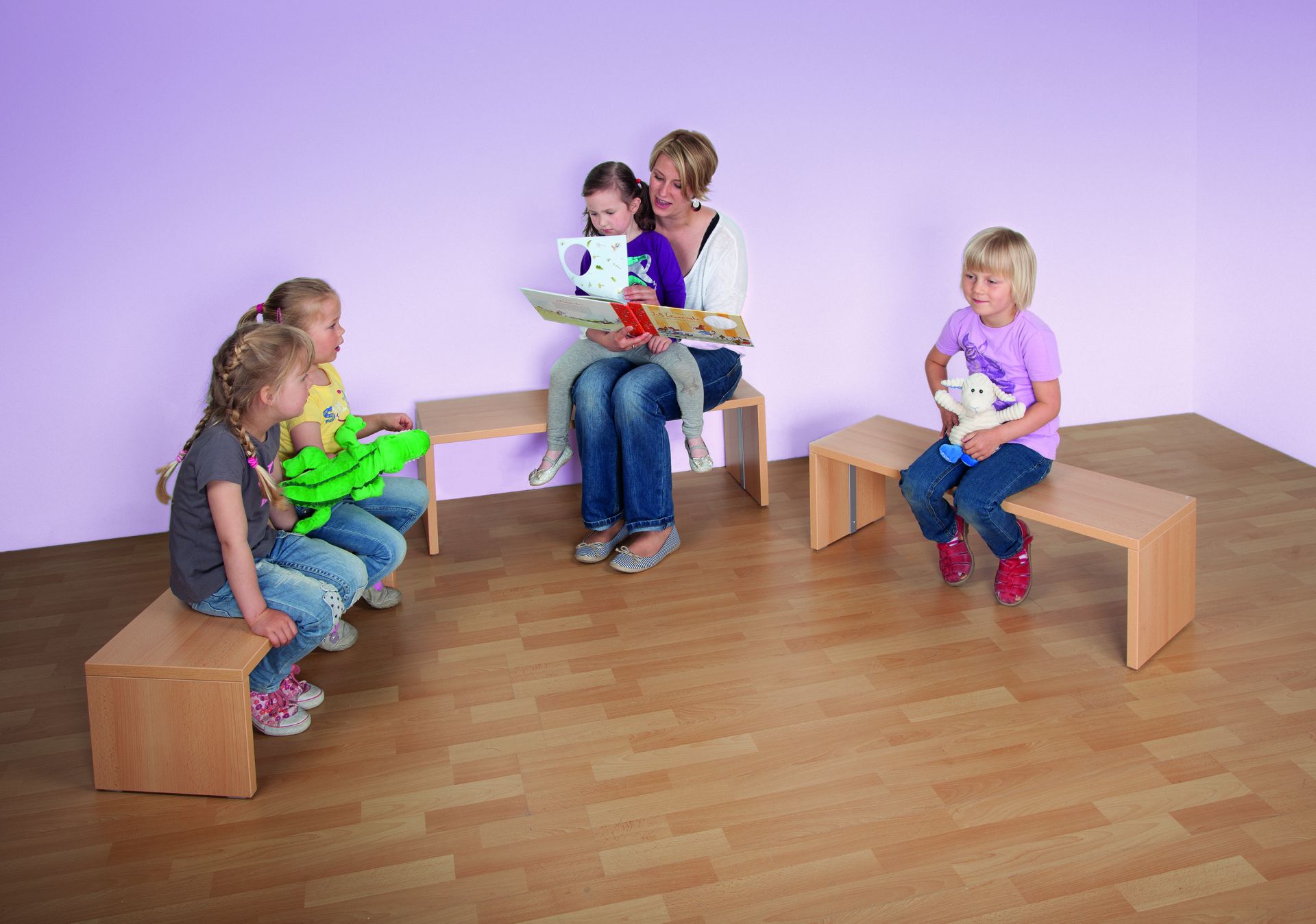 Kita Sitzbänke im Set Niesky